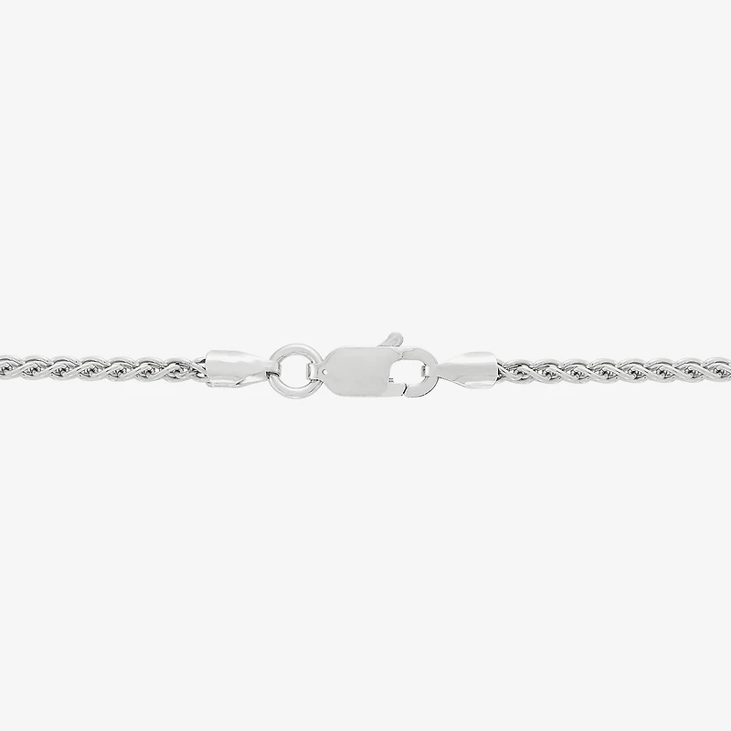Made in Italy Womens Sterling Silver Inch Wheat Chain Necklace