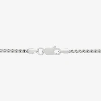 Made in Italy Womens Sterling Silver Inch Wheat Chain Necklace