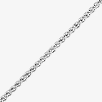 Made in Italy Womens Sterling Silver Inch Wheat Chain Necklace