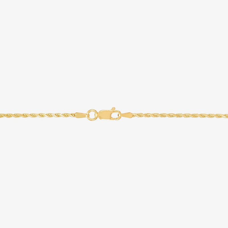 Made in Italy Womens 14K Gold Over Silver Inch Chain Necklace