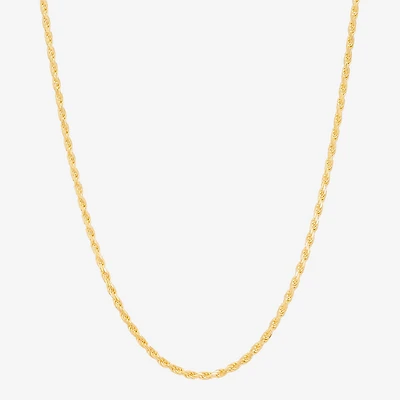 Made in Italy Womens 14K Gold Over Silver Inch Chain Necklace