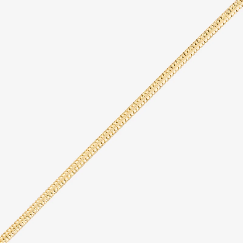Made in Italy Womens 14K Gold Over Silver 18 Inch Snake Chain Necklace