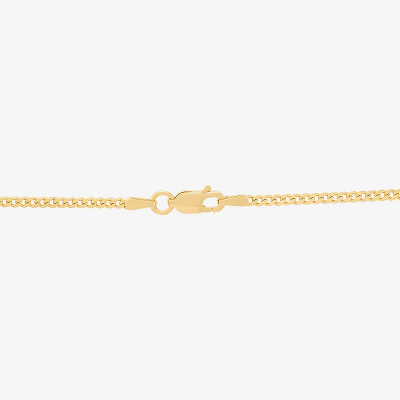 Cross Mens 14K Gold Over Silver Cross 22 Inch Pendant Necklace