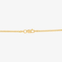 Cross Mens 14K Gold Over Silver Cross 22 Inch Pendant Necklace