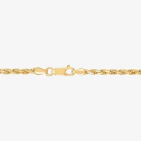 Made in Italy Womens 14K Gold Over Silver 20 Inch Rope Chain Necklace