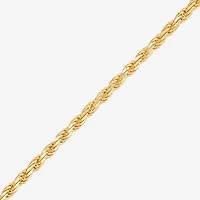 Made in Italy Womens 14K Gold Over Silver 20 Inch Rope Chain Necklace