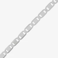 Made in Italy Mens Sterling Silver 20 Inch Mariner Chain Necklace