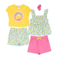 Rare Editions Toddler Girls 4-pc. Short Set
