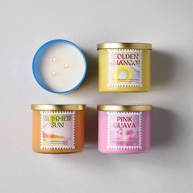 Distant Lands 14oz Summer Sun 3-Wick Scented Jar Candle