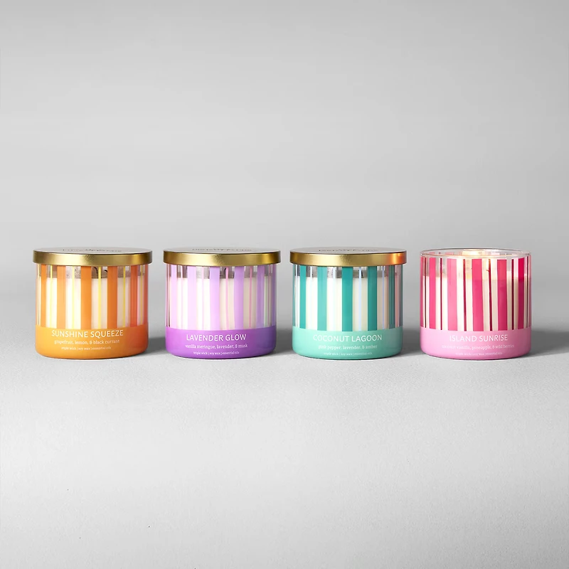 Distant Lands 14oz Lavender Glow 3-Wick Scented Jar Candle