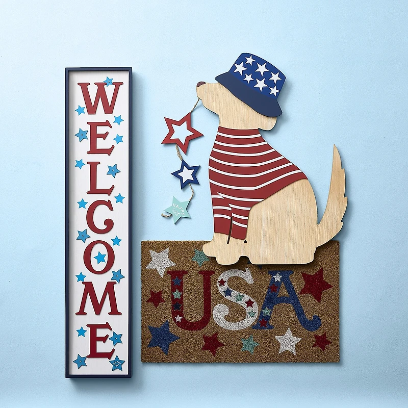 Layerings Americana Welcome Porch Sign