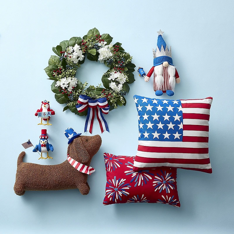 Layerings Americana Square Throw Pillow