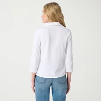 Gloria Vanderbilt Women's 3/4 Sleeve Neve Shirt