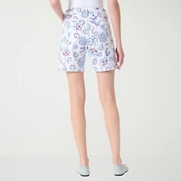 Gloria Vanderbilt Amanda Womens 6" High Rise Denim Short