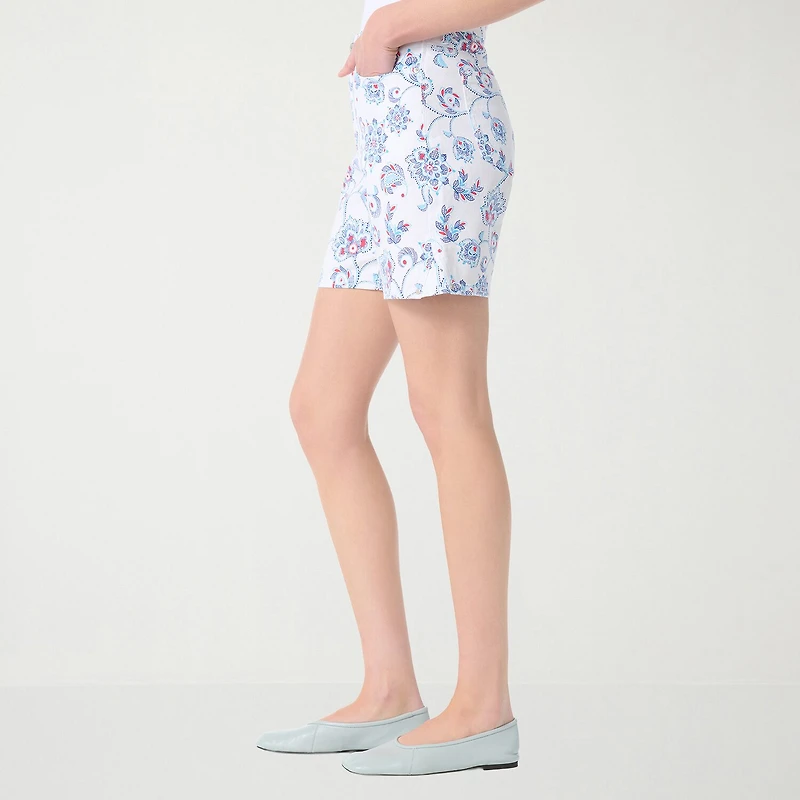 Gloria Vanderbilt Amanda Womens 6" High Rise Denim Short