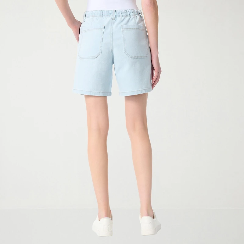 Gloria Vanderbilt Womens 7" Denim Short