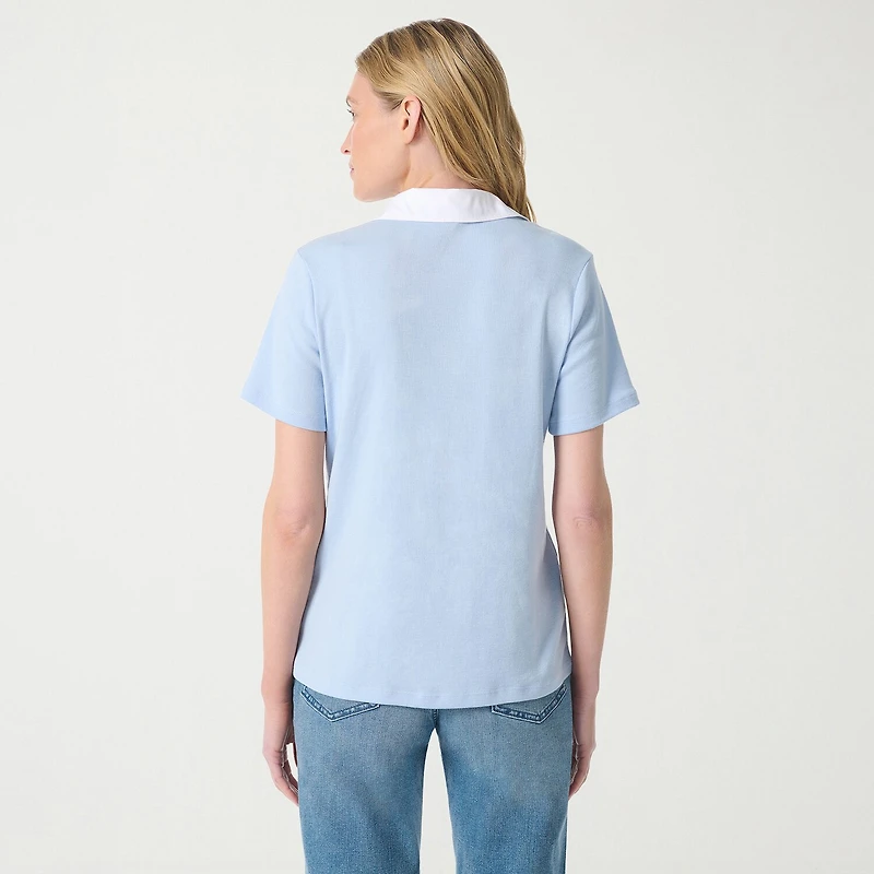 Gloria Vanderbilt Womens Short Sleeve Layered Top