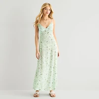 Forever 21 Womens Juniors Square Neck Sleeveless Maxi Dress