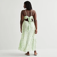 Forever 21 Womens Juniors Plus V Neck Sleeveless Maxi Dress
