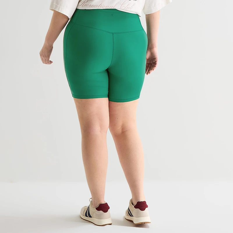 Xersion EverContour+ Womens 8" High Rise Plus Bike Short