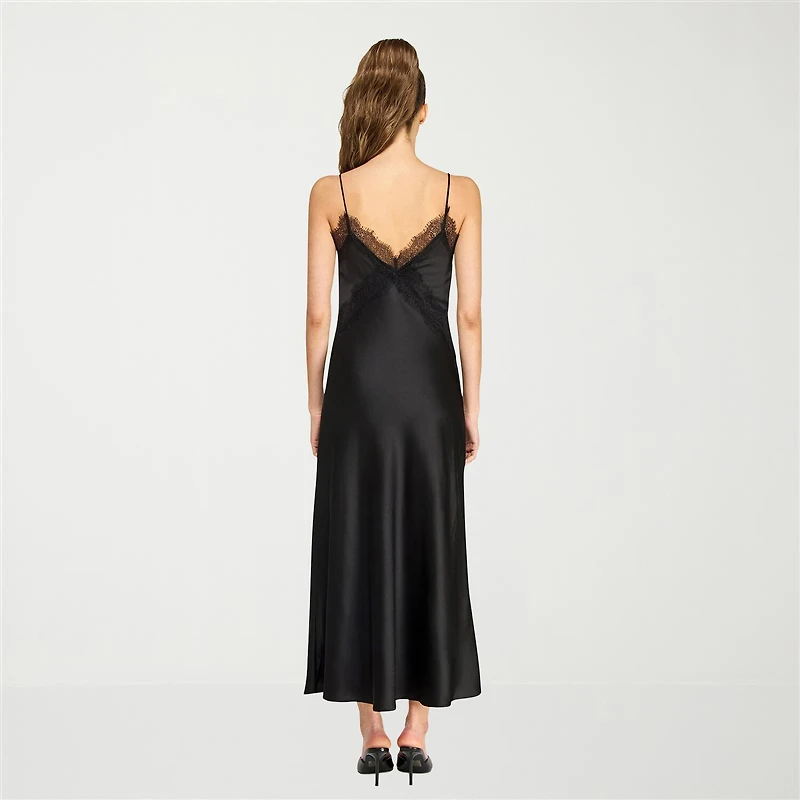 belle vie Womens Sleeveless Midi Slip Dress