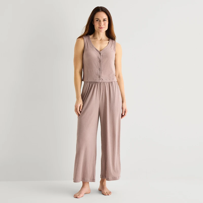 Liz Claiborne Womens Sleeveless 2-pc. Pajama Set