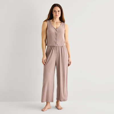 Liz Claiborne Womens Sleeveless 2-pc. Pajama Set