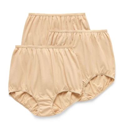 Underscore Cotton Womens 3 Pack Brief Panty