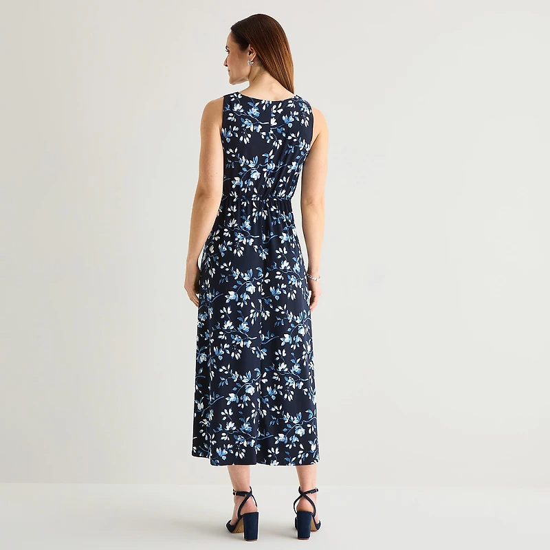 Studio 1 Womens Keyhole Neck Sleeveless Maxi Dress