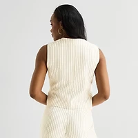 Black Label by Evan-Picone Womens Striped Classic Fit Suit Vest