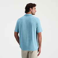 Haggar Raglan Mens Regular Fit Short Sleeve Polo Shirt