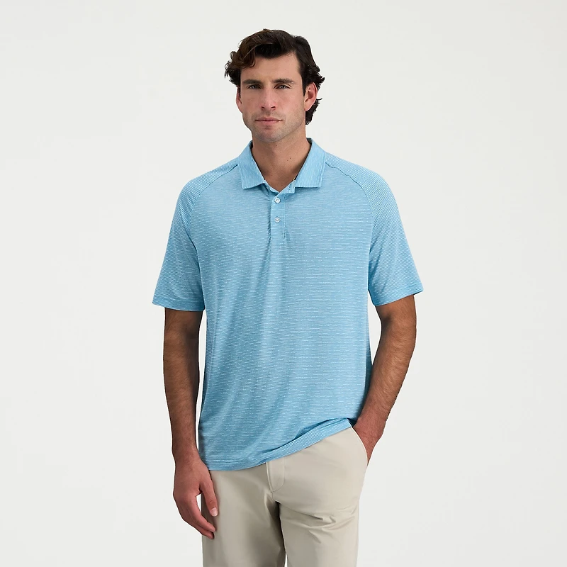 Haggar Raglan Mens Regular Fit Short Sleeve Polo Shirt
