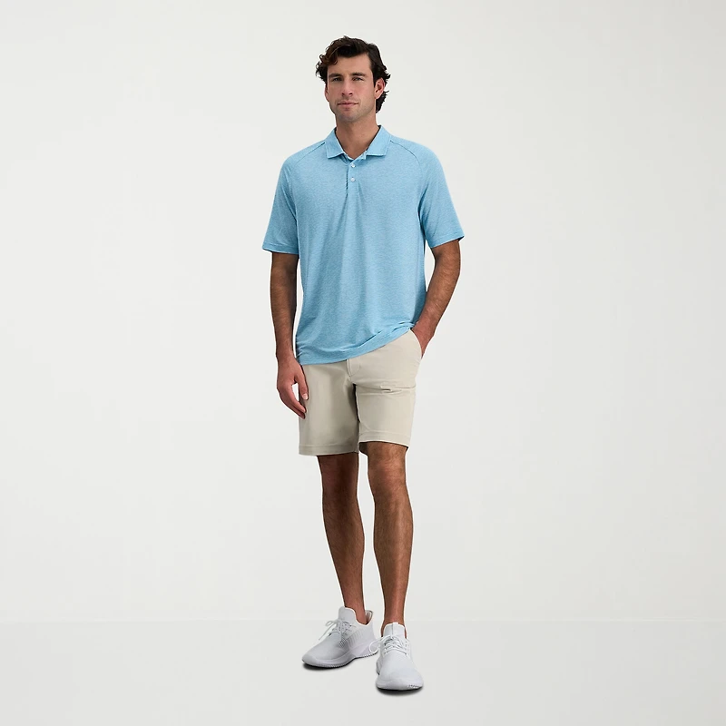Haggar Raglan Mens Regular Fit Short Sleeve Polo Shirt