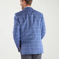 Steve Harvey Mens Plaid Regular Fit Sport Coat