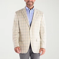 Steve Harvey Mens Plaid Regular Fit Sport Coat
