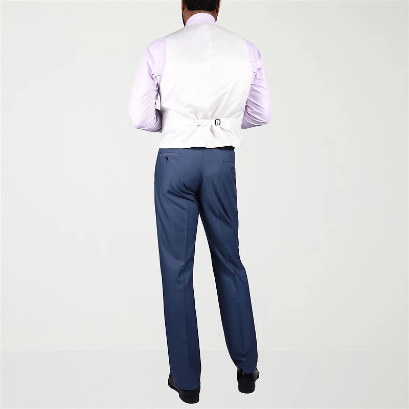 Steve Harvey Mens Stretch Fabric Classic Fit Pleated Front Suit Pant