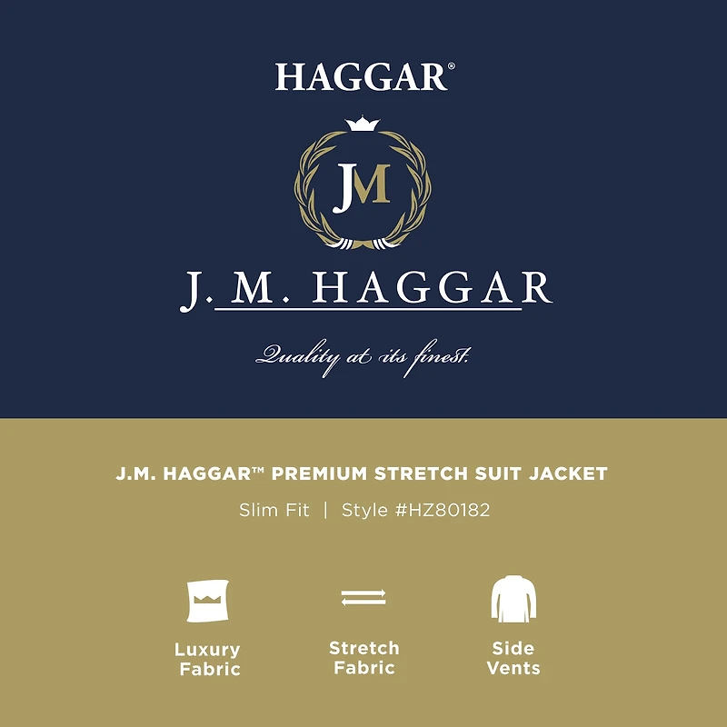 Haggar JMH Premium Mens Stretch Fabric Classic Fit Suit Jacket