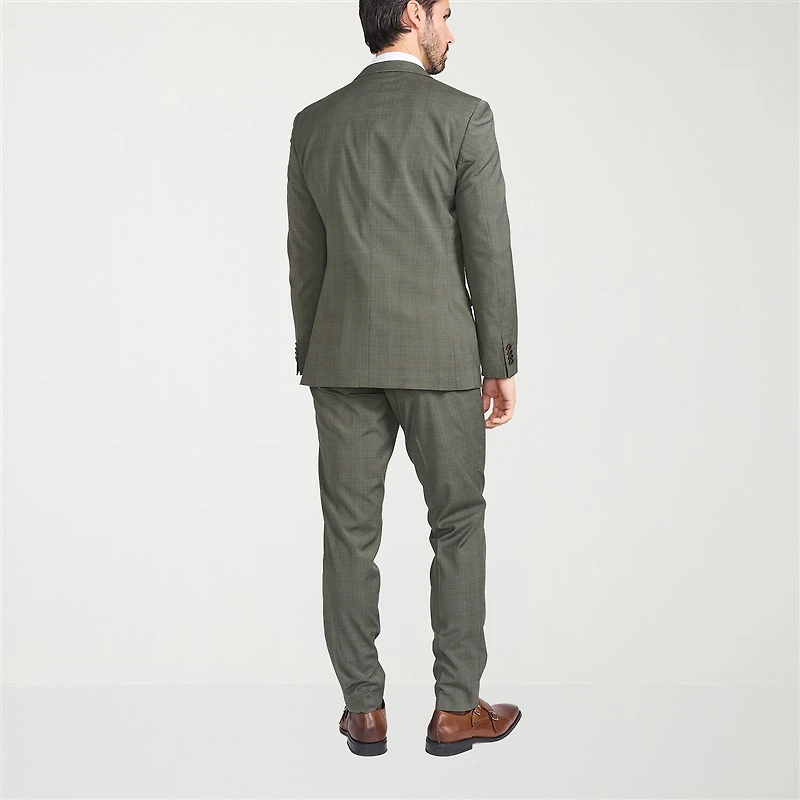 CRICKETEER™ Mens Windowpane Stretch Fabric 2-pc. Suit Set