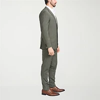 CRICKETEER™ Mens Windowpane Stretch Fabric 2-pc. Suit Set