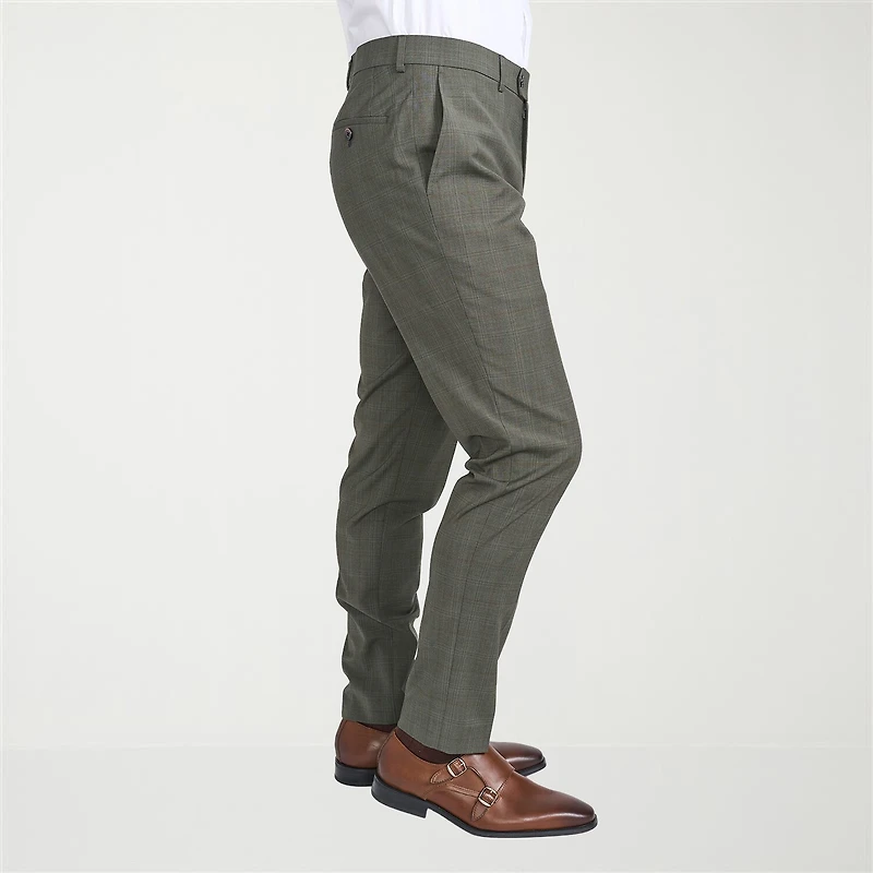 CRICKETEER™ Mens Windowpane Stretch Fabric 2-pc. Suit Set