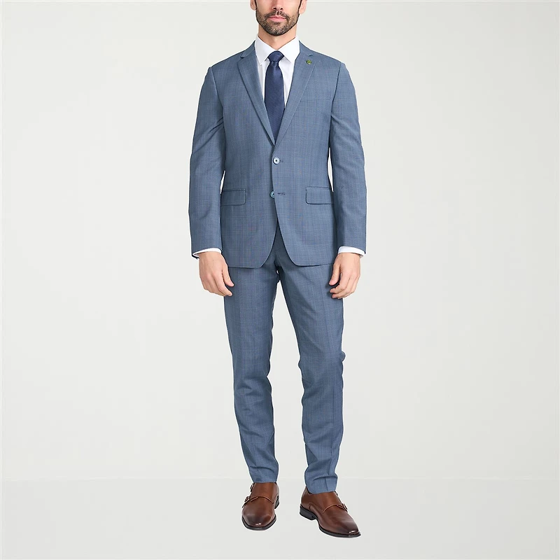 CRICKETEER™ Mens Plaid Stretch Fabric 2-pc. Suit Set