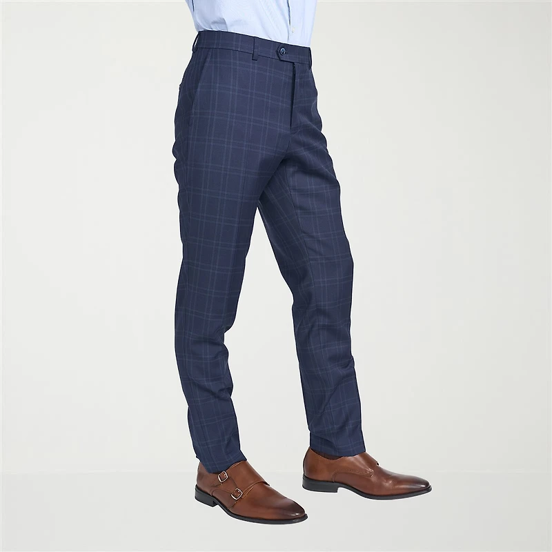 CRICKETEER™ Mens Windowpane Stretch Fabric 2-pc. Suit Set