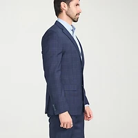 CRICKETEER™ Mens Windowpane Stretch Fabric 2-pc. Suit Set