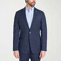 CRICKETEER™ Mens Windowpane Stretch Fabric 2-pc. Suit Set