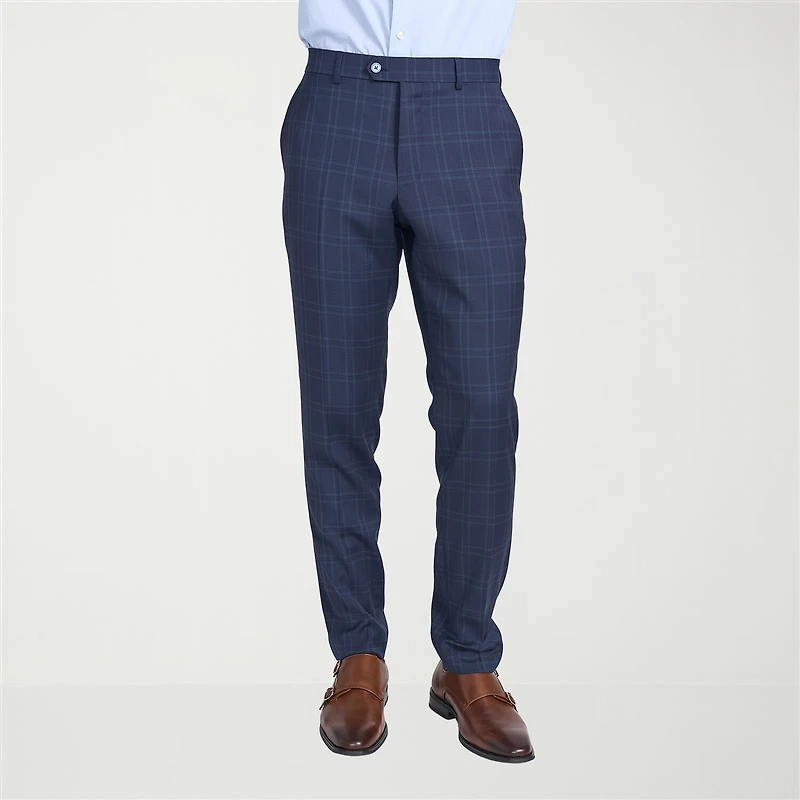 CRICKETEER™ Mens Windowpane Stretch Fabric 2-pc. Suit Set