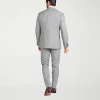 CRICKETEER™ Mens Windowpane Stretch Fabric 2-pc. Suit Set