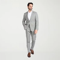 CRICKETEER™ Mens Windowpane Stretch Fabric 2-pc. Suit Set
