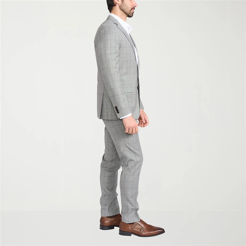 CRICKETEER™ Mens Windowpane Stretch Fabric 2-pc. Suit Set