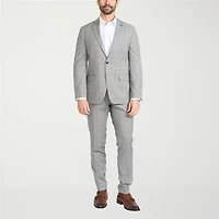 CRICKETEER™ Mens Windowpane Stretch Fabric 2-pc. Suit Set