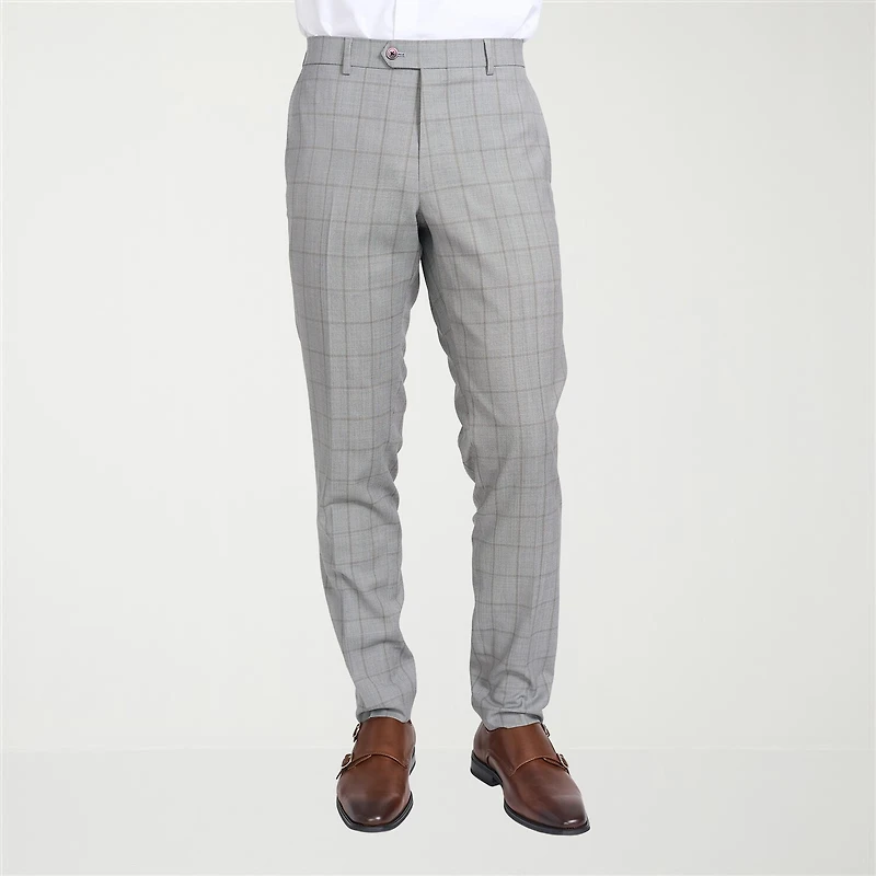 CRICKETEER™ Mens Windowpane Stretch Fabric 2-pc. Suit Set